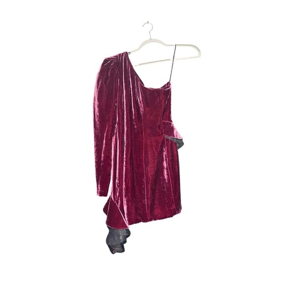 LIU •JO‎ One Shoulder Purple Dress US NWT - 31in Length, One Sleeve, 19in Sleeve - Picture 4 of 4